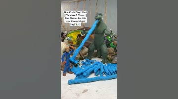 Godzilla Stop Motion Project - Animation Prep Atomic Breath Production!