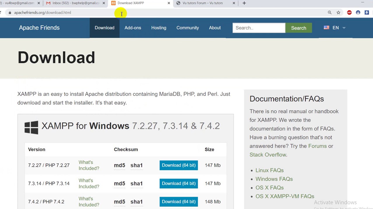 Xampp Installation in Urdu/Hindi - YouTube