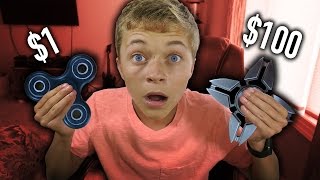$1 FIDGET SPINNER VS  $100 FIDGET SPINNER!! 😱