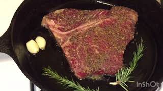 Garlic butter steak & shrimp (ingredients below)