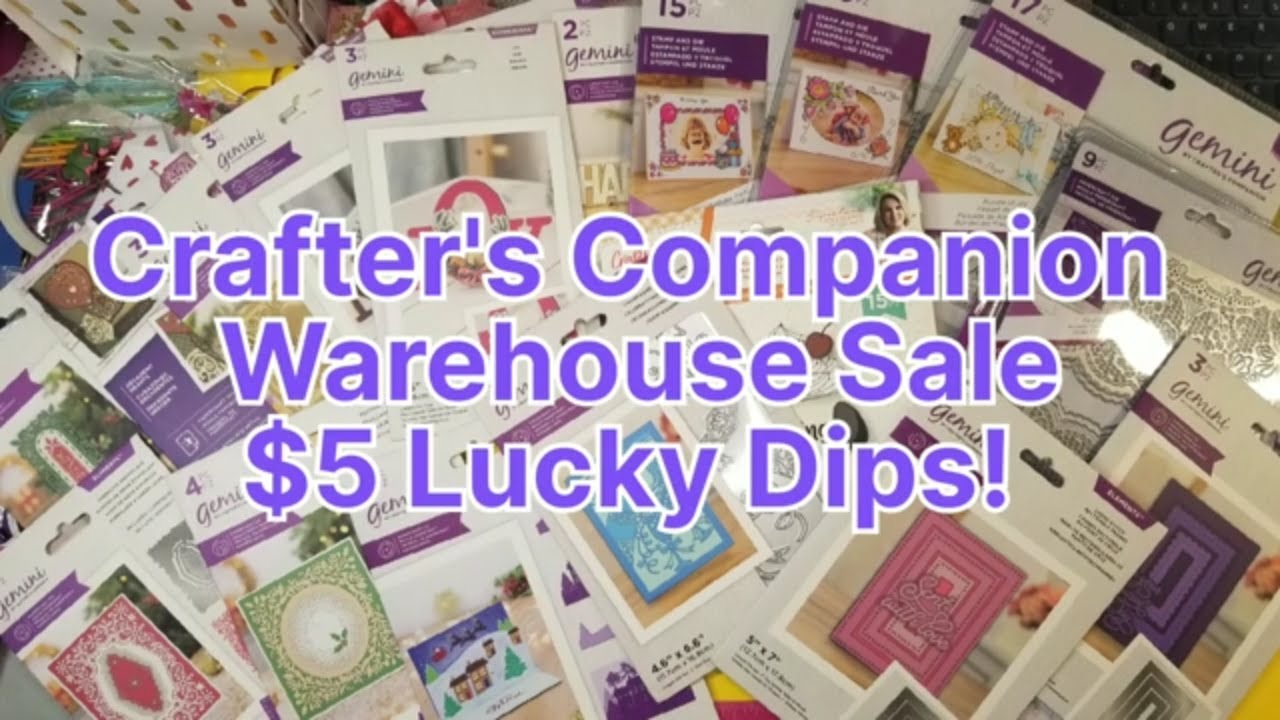 $5 Lucky Dips Treasure Hunt! from Crafter's Companion Warehouse Sale!