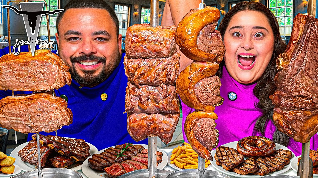 😱 FOMOS NA CHURRASCARIA DOS FAMOSOS EM SP! *E demos prejuízo🍽️
