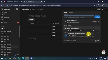 How To Share Notion Database With Integration