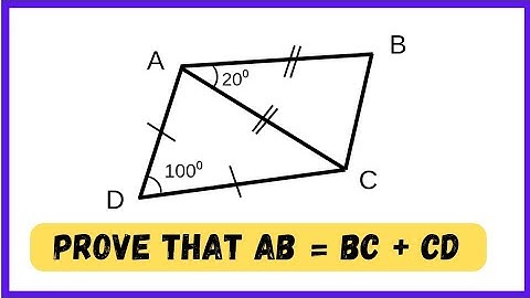 |75|If AB = AC and AD = DC then  Prove that AB =  BC + CD |
