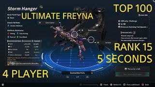 STORM HANGER ABYSS, 5 SECONDS, RANK 15, TOP 100, ULTIMATE FREYNA - The First Descendant