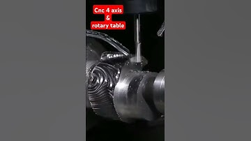 cnc 4 Axis with rotary table #job #milling #cncmachine #cnc #machine #factory #cnccutting #germany