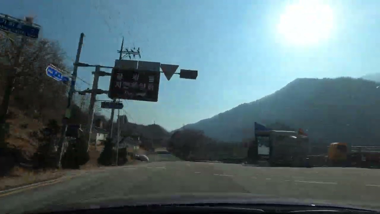 20220116 75번 국도 화천 사창리-가평 설악(4K, 4배속)