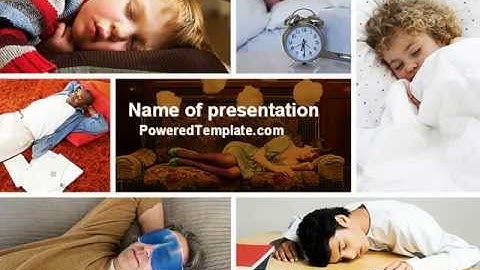 Sleep PowerPoint Template by PoweredTemplate.com