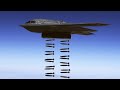 Редкое видео ВВС США. Б-1, Б-2, Б-52, Тяжелые Ковровые Бомбардировки