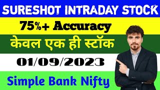 Best Intraday Stocks for Tomorrow | 01 September 2023 | Intraday Trading with Guaranteed Stocks
