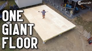 NO OSB! Plywood Subfloor Install for my 20x32 Workshop Floor