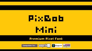 How to add Text with Pixbob Mini Font on Aseprite - Perfect Pixel Font