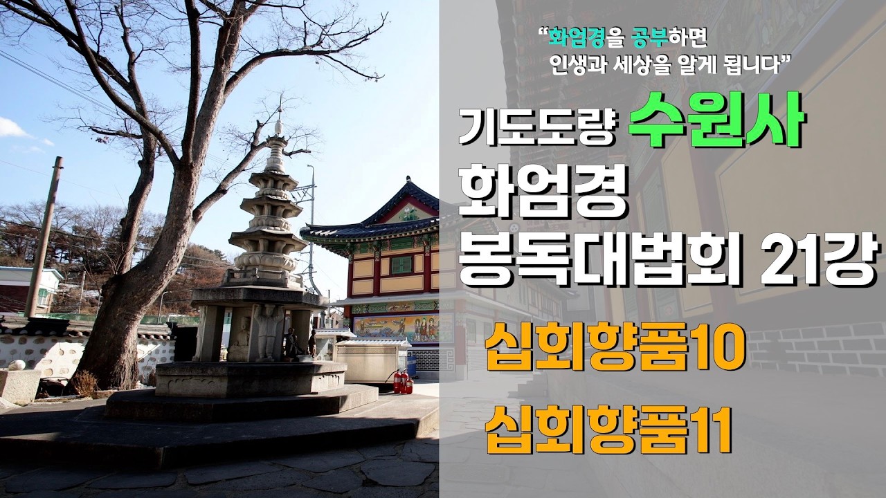 수원사 화엄경 봉독대법회(2026년 3월 7일) - 21강 십회향품10, 11