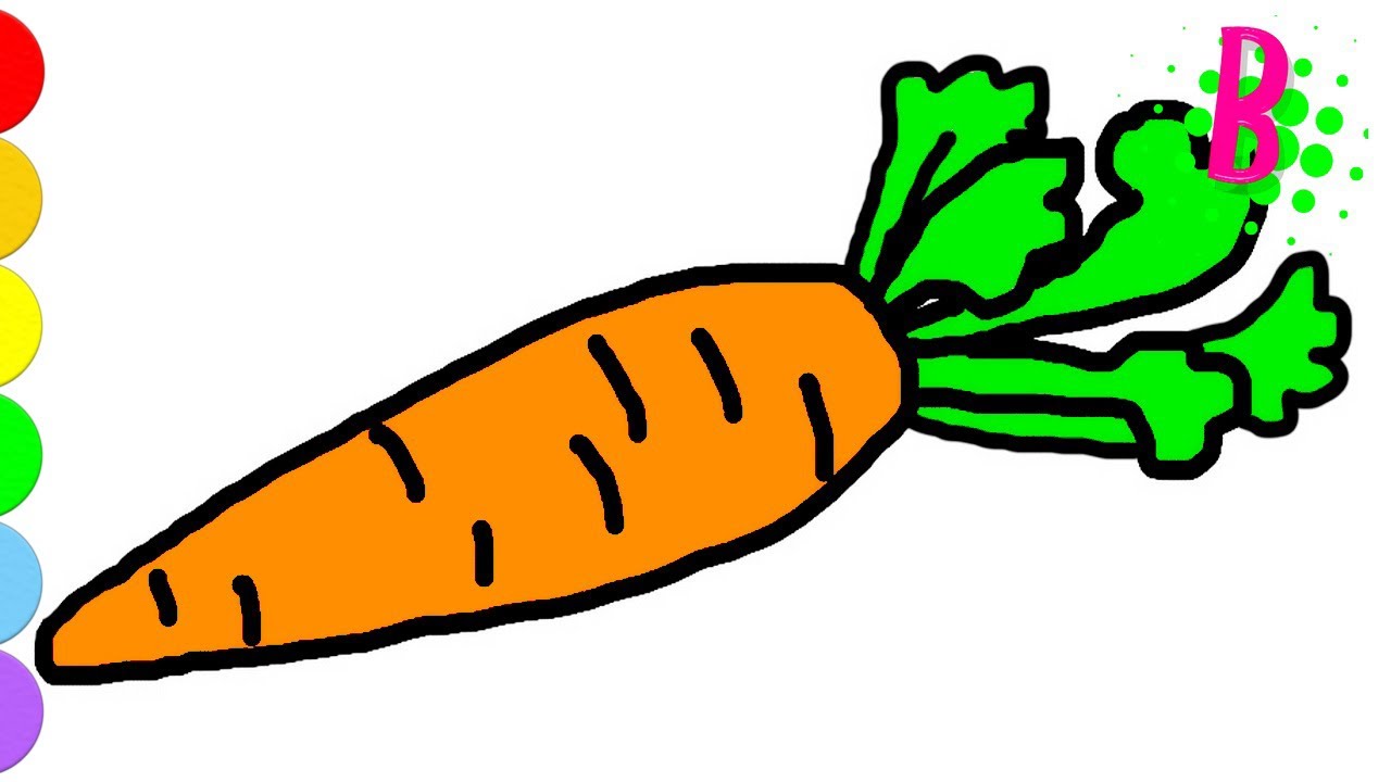 Видео как рисовать морковку