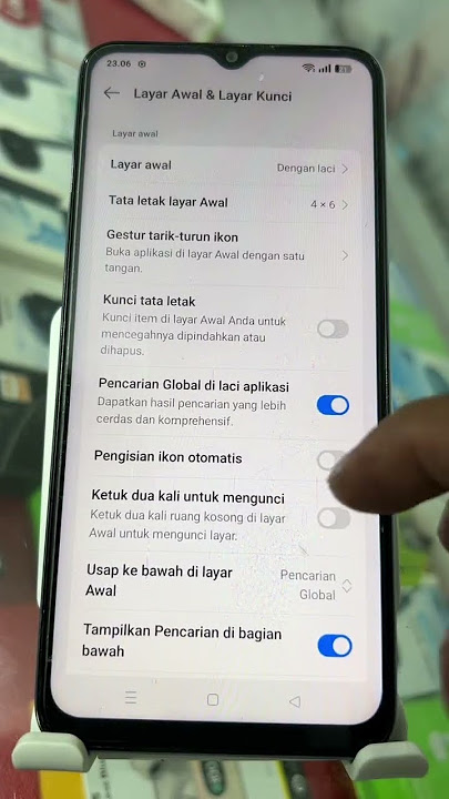 Tampilkan pemutar di layar kunci hp oppo (a18)