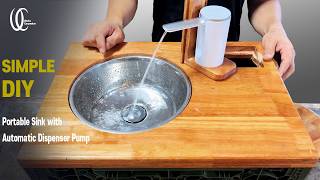 Build Your Own Portable Camping Sink with a Dispenser Pump (Easy DIY)