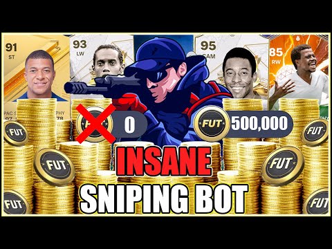 INSANE sniping bot will GUARUNTEE you UNLIMITED COINS!! (EAFC 24 sniping  bot) *QUICKEST profit* 