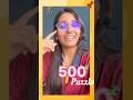 We Finished a 500 Piece Puzzle @ 12:30 AM 😳🧩 | Screen-Free Family Activity | #shorts #puzzle #game