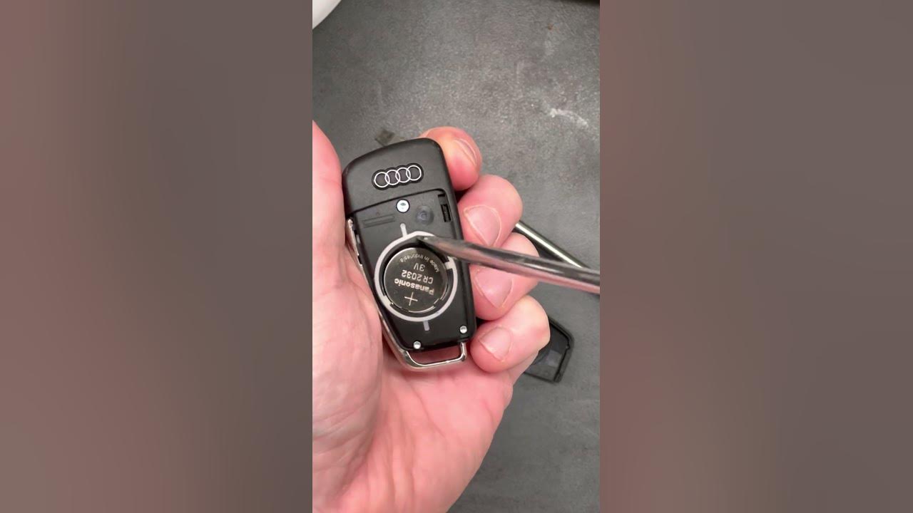 How to change battery Audi key fob YouTube