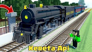Cool and Detailed Steam Locomotive Train Addon in MCPE