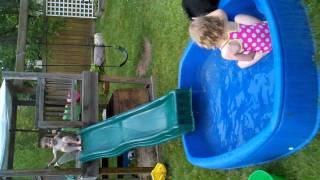 Homemade waterslide. 06192011