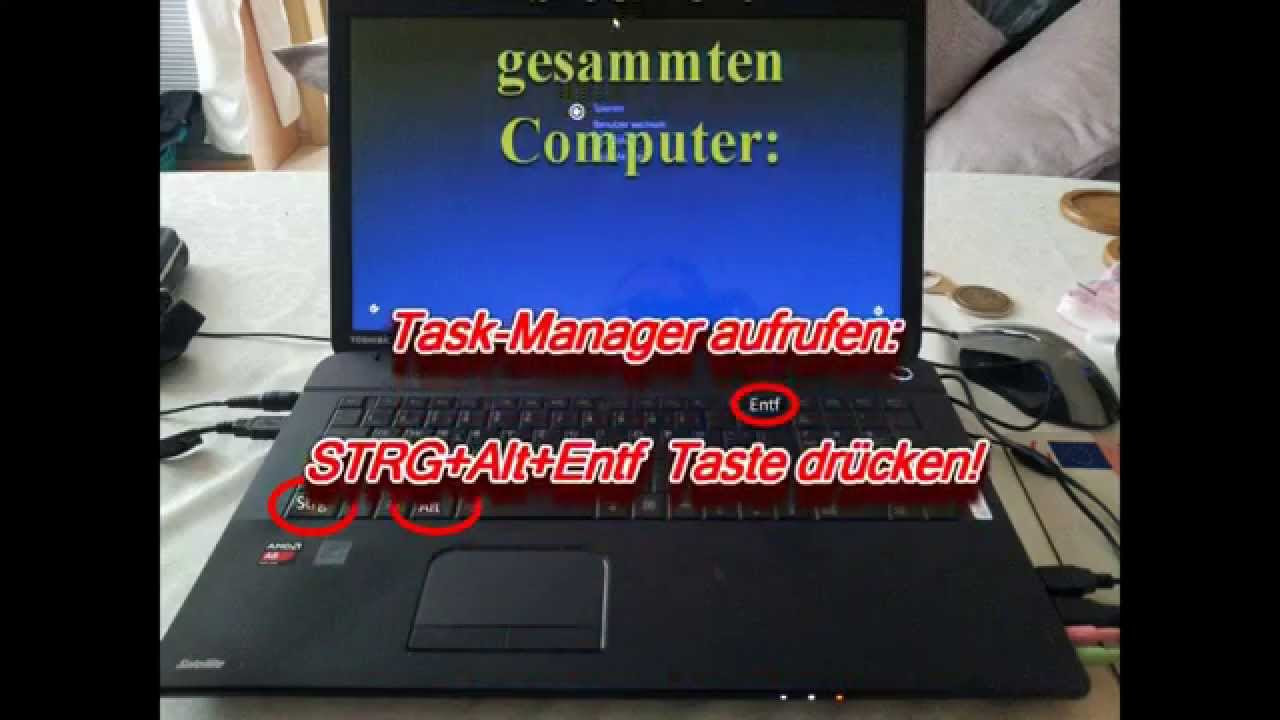 Update New W_0114 Teil 2 PC streikt =Task-Manager aufrufen =Strg+Alt+Entf Taste drücken