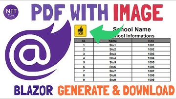 Blazor : PDF with Image Generate And Download [PDF Report]
