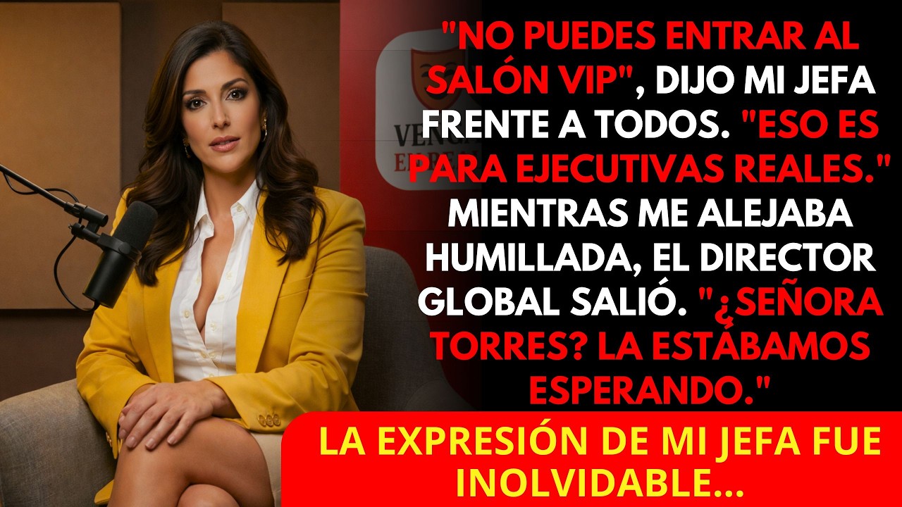 Mi Jefa Me Negó El Acceso Al Salón VIP… No Sabia Que Yo Figuraba En El Contrato Maestro