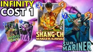 MARVEL SNAP INDONESIA - COMBO BUAT SI PALING FANS KARTU COST 1!! SUBMARINER MONKEY BISHOP VENUS DECK
