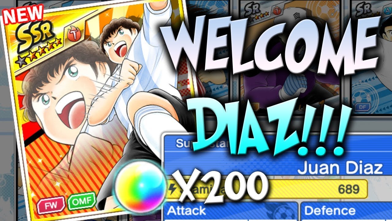Juan Diaz Captain Tsubasa Dream Team Captain Tsubasa Dream Team: Dreamfest Gacha Juan Diaz 200 DB!!!! (INDONESIA) - YouTube