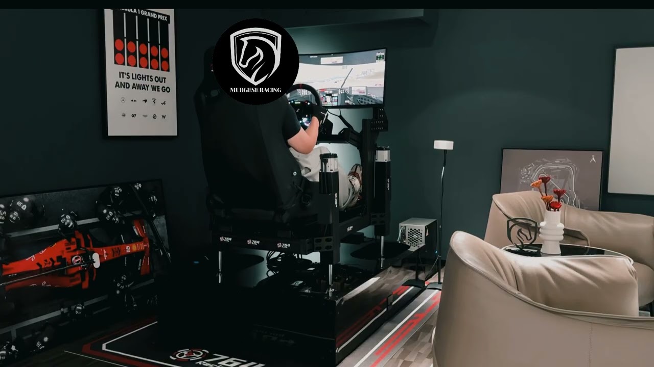 7軸シリンダ制御レーシングシミュレーター導入