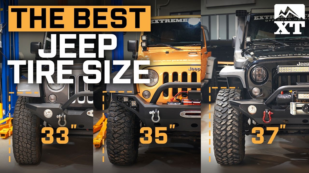 best tire size for jeep wrangler