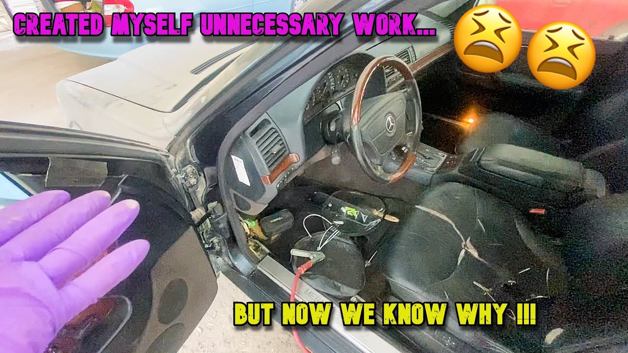 Синий Mercedes W140 немецкой спецификации. Только водительская дверь открывается/закрывается меха...