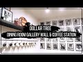 Dollar Tree Gallery Wall | Dining Room Makeover | Coffee Station Ideas | Sydni Michelle Lifestyle