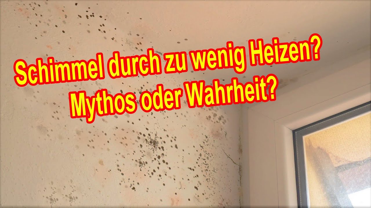 Schimmelbildung durch zu wenig heizen? Bildet sich Schimmel, wenn