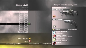 SoaR PreM - Mw2 Class Setup