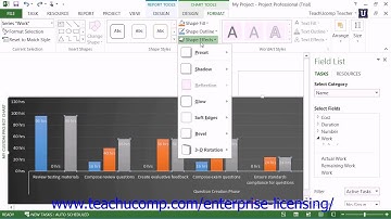 Microsoft Office Project Tutorial 2013 Modifying Report Objects 14.4 Employee Group Training