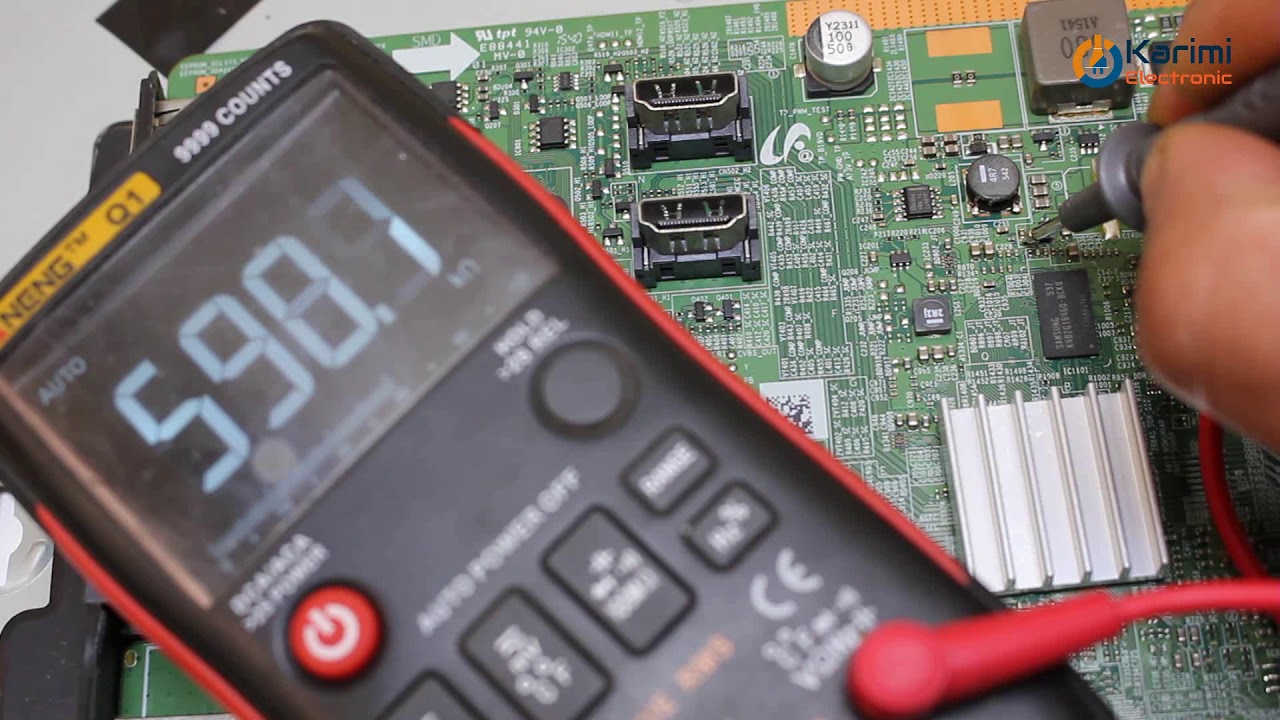 إصلاح تلفاز سامسونج فاصل تماماً لا صوت ولا صورة SAMSUNG UA32J4003AW