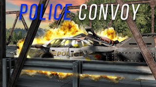 Police Convoy - Cinematic Beamng Movie