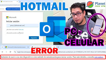 Error al Iniciar Sesión en Outlook "Inténtalo de nuevo con otro dispositivo o usa una VPN" |SOLUCIÓN