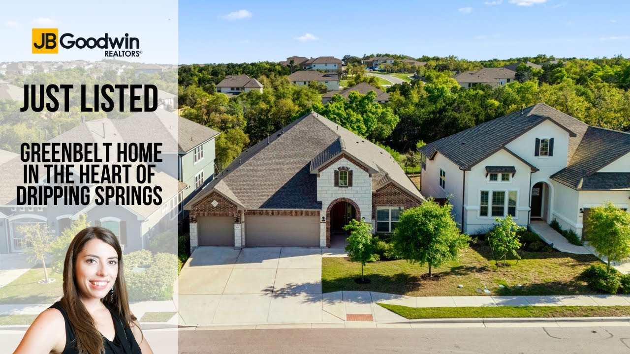Greenbelt Home for Sale in Dripping Springs! Discover Tranquility