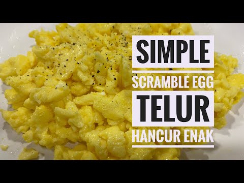 Video: Cara Membuat Telur Hancur Yang Sedap