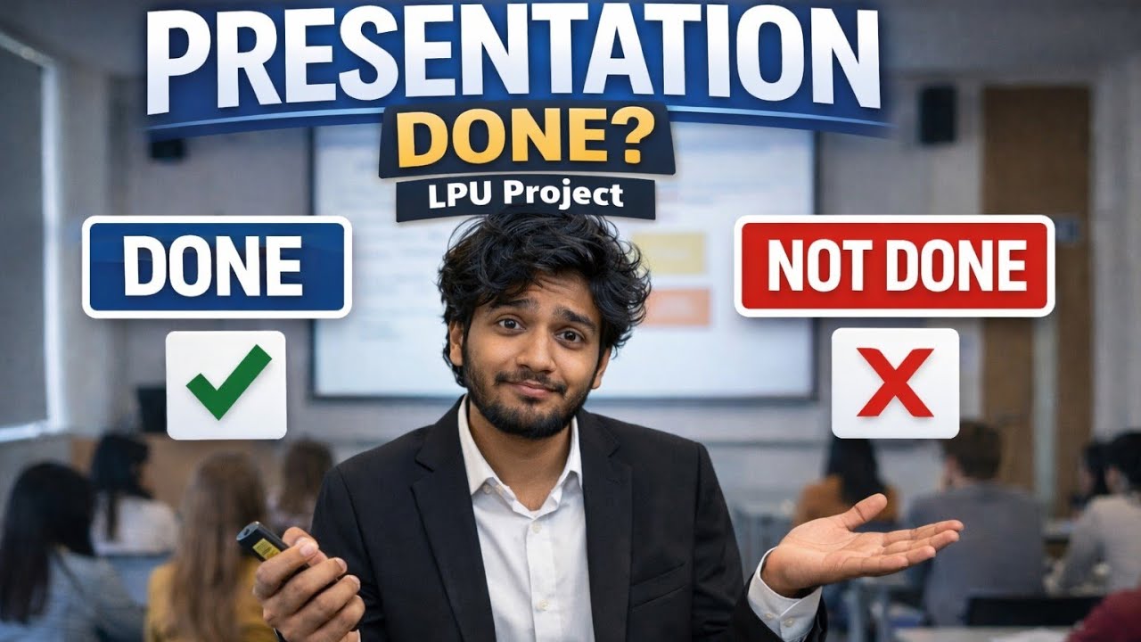 Project Presentation Pressure 😰 | LPU Student Life #dailyvlog #lpuplacements 
