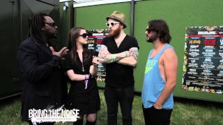 Bring The Noise UK - Skindred Interviewed at Download Festival 2011
The legendary Skindred catch up with Lais MW of Bring The Noise for a chat about their big win at the Kerrang! awards and what to expect from their epic live show on the main stage. Bring The Noise UK - Skindred Interviewed at Download Festival 2011