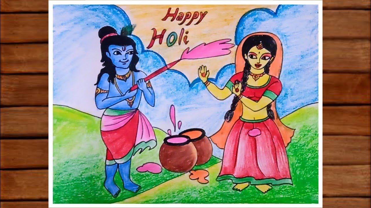 How To Draw A Holi Special Drawing Holi Special Drawing Holi