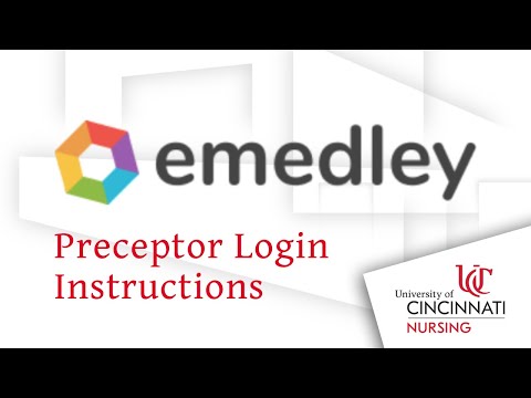 eMedley Tutorial: Preceptor Login Instructions
