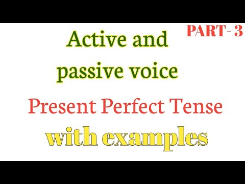 Active and passive voice | Present Perfect tense in passive voice ...