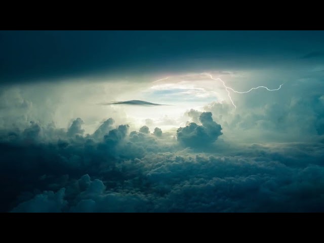 Storm, thunder, clouds sky dark nature | free stock video Full HD 1080 | nature no copyright class=