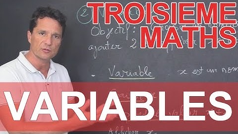 Variables - Maths - 3rd - The Good Teachers