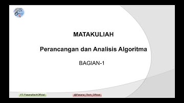Perancangan dan Analisa Algoritma [Bagian-1]